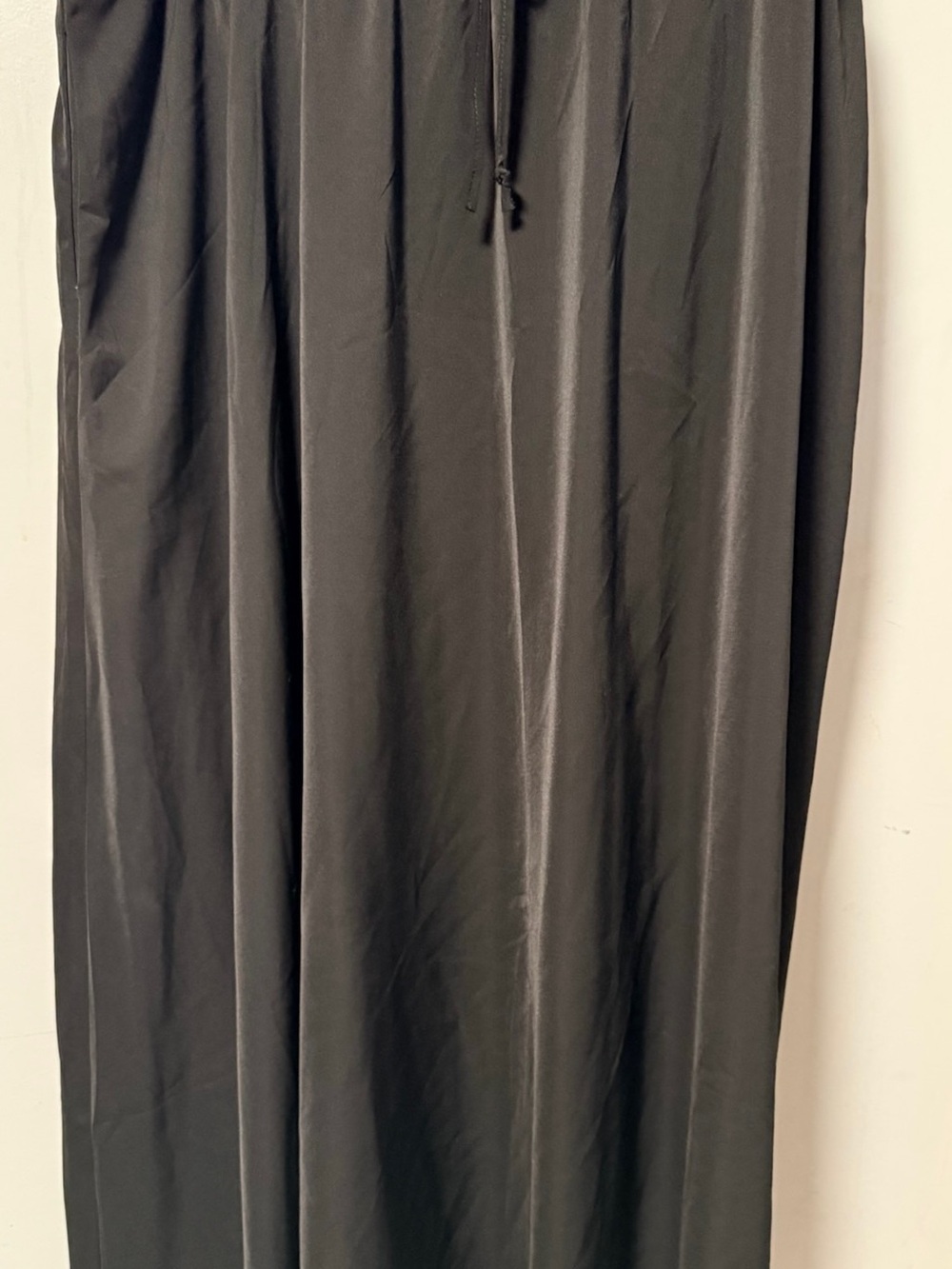 Black Maxi Skirt with Drawstring Waist